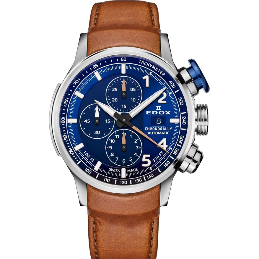 Homem Edox | Relogio Edox Chronorally 01129-Tbucbr-Bubr Chronorally Automatic