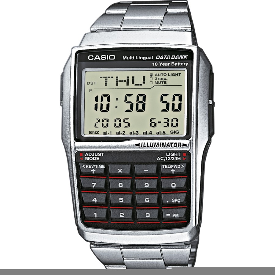 Homem Casio | Relogio Casio Vintage Dbc-32D-1Aes Databank Calculator