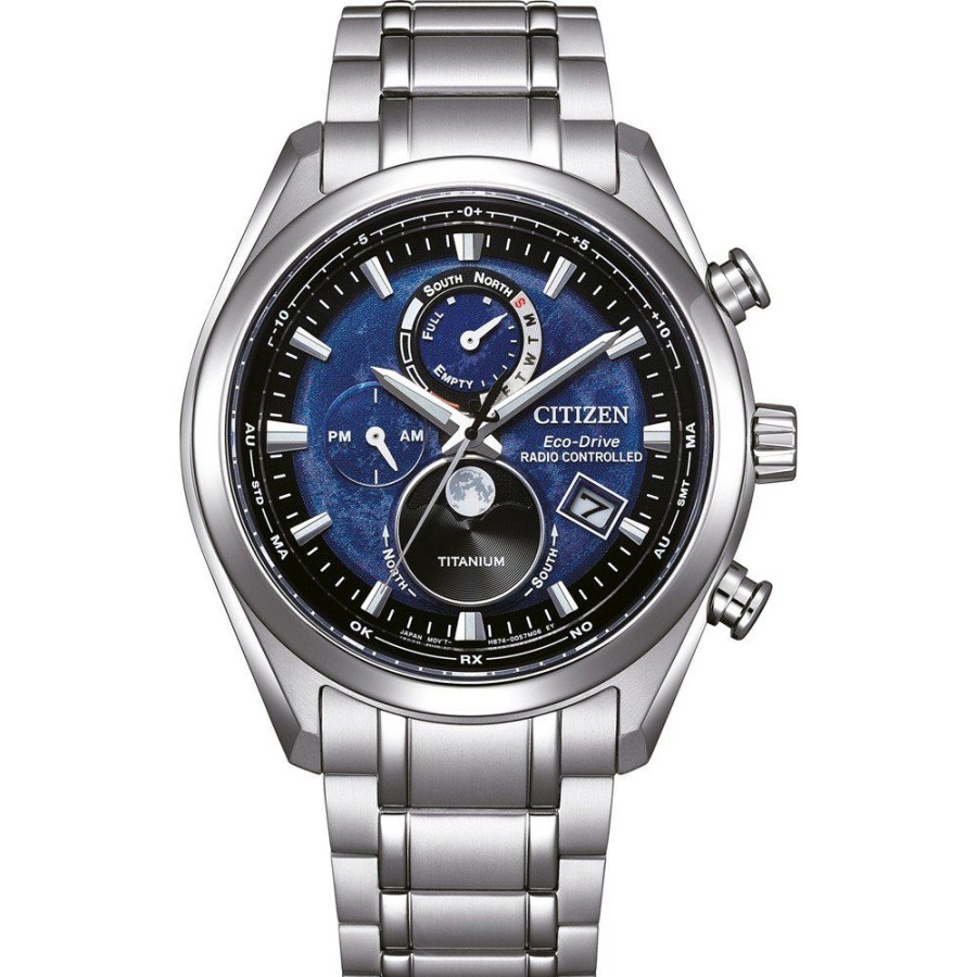 Homem Citizen | Relogio Citizen Super Titanium By1010-81L Tsuki-Yomi