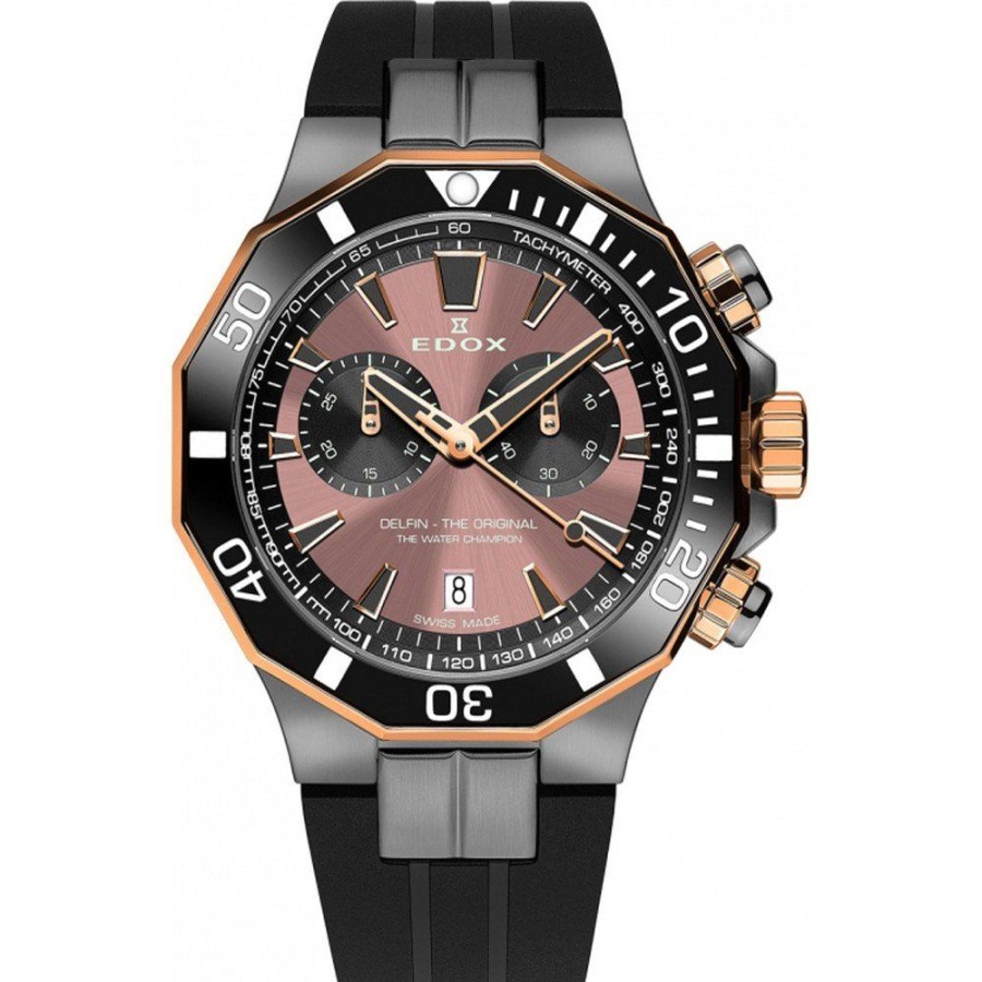 Homem Edox | Relogio Edox Delfin 10112-357Grnca-Brnr Delfin The Original