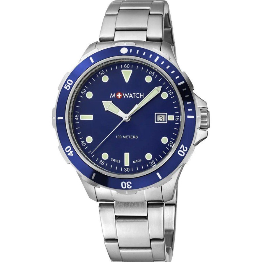 Homem M-Watch by Mondaine | Relogio M-Watch By Mondaine Blue Wbx.45240.Sj Aqua Steel