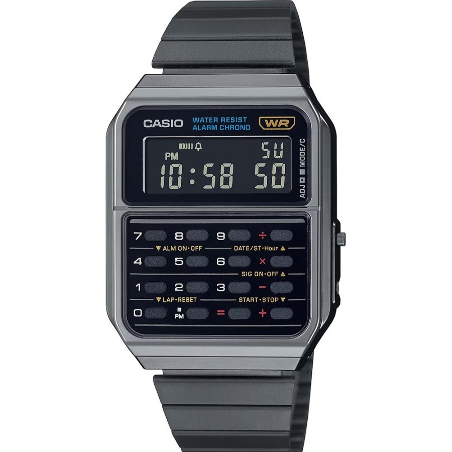 Homem Casio | Relogio Casio Vintage Ca-500Wegg-1Bef Vintage Calculator