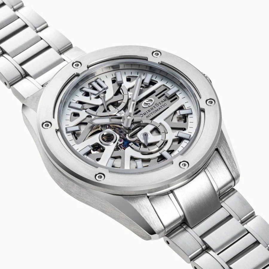 Homem Orient | Relogio Orient Star Re-Bz0001S Avant Garde Skeleton