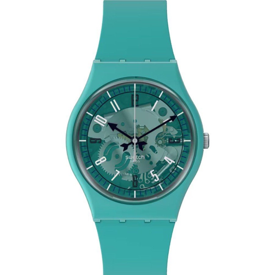 Homem Swatch | Relogio Swatch The Originals Bio-Reloaded So28G108 Photonic Turquoise