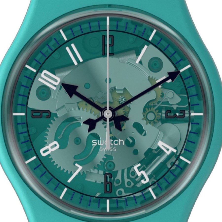 Homem Swatch | Relogio Swatch The Originals Bio-Reloaded So28G108 Photonic Turquoise