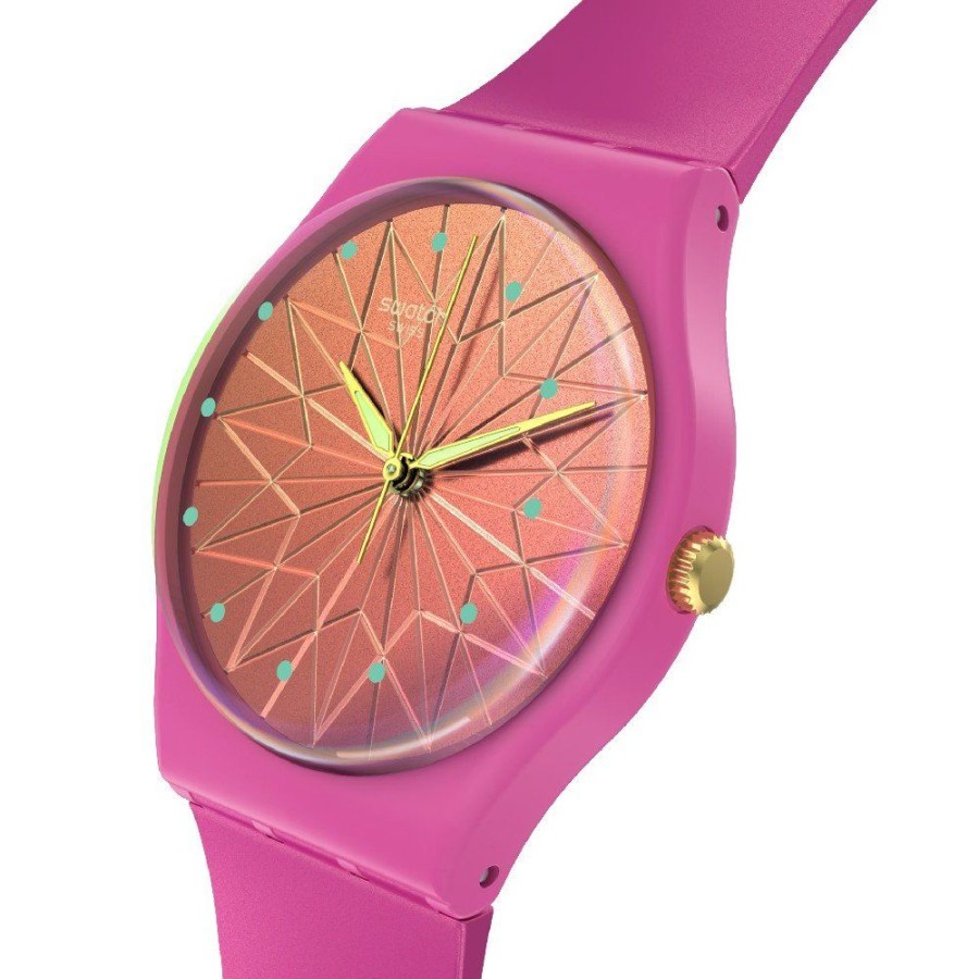 Mulher Swatch | Relogio Swatch The Originals Bio-Reloaded So28P110 Fantastic Fuchsia