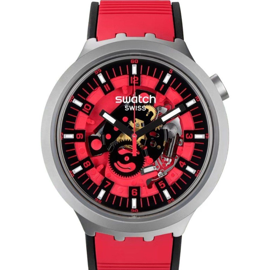 Mulher Swatch | Relogio Swatch Big Bold Irony Sb07S110 Red Juicy