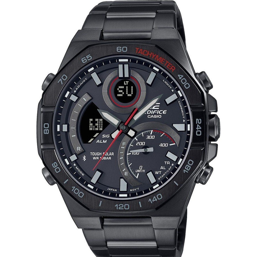 Homem Casio Edifice | Relogio Casio Edifice Bluetooth Ecb-950Dc-1Aef Solar Lcd