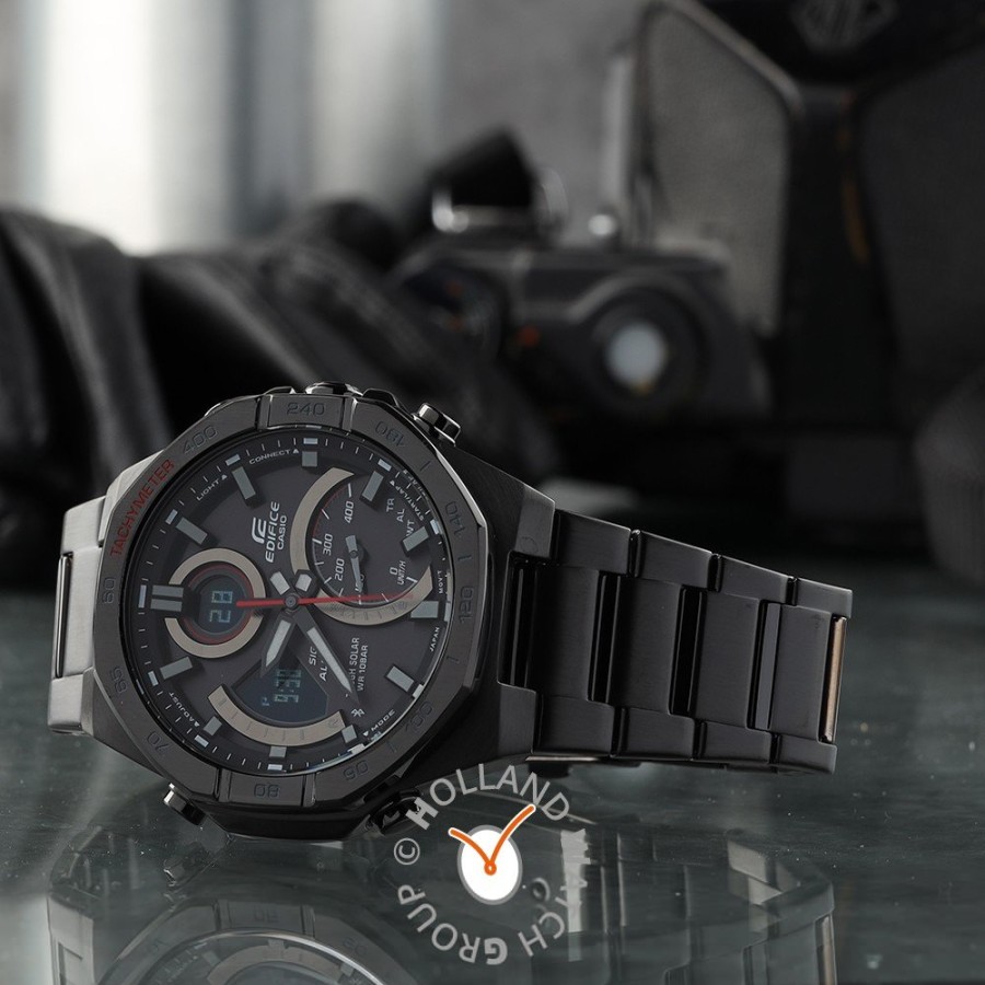 Homem Casio Edifice | Relogio Casio Edifice Bluetooth Ecb-950Dc-1Aef Solar Lcd