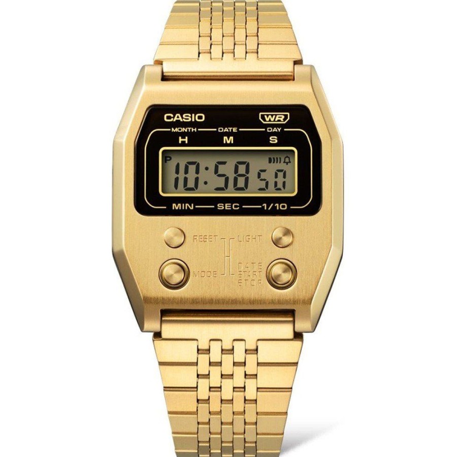 Homem Casio | Relogio Casio Vintage A1100G-5Ef Vintage Full Metal