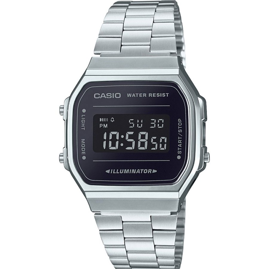 Homem Casio | Relogio Casio Vintage A168Wem-1Ef Retro Mirror