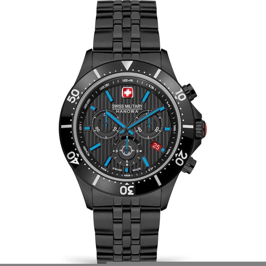 Homem Swiss Military Hanowa | Relogio Swiss Military Hanowa Land Smwgi2100730 Flagship X Chrono