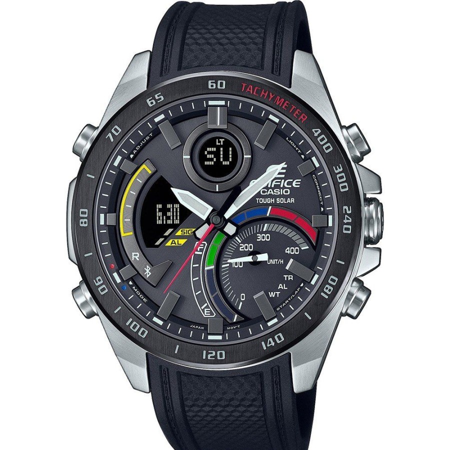 Homem Casio Edifice | Relogio Casio Edifice Bluetooth Ecb-900Mp-1Aef Bluetooth Connected - Racing Multi-Color Series