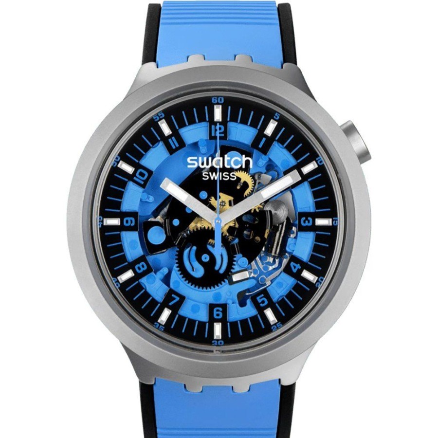 Mulher Swatch | Relogio Swatch Big Bold Irony Sb07S106 Blue Daze