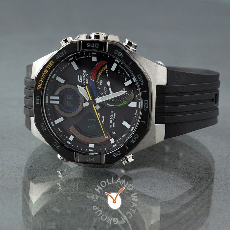 Homem Casio Edifice | Relogio Casio Edifice Bluetooth Ecb-950Mp-1Aef Solar Lcd - Racing Multi-Color Series