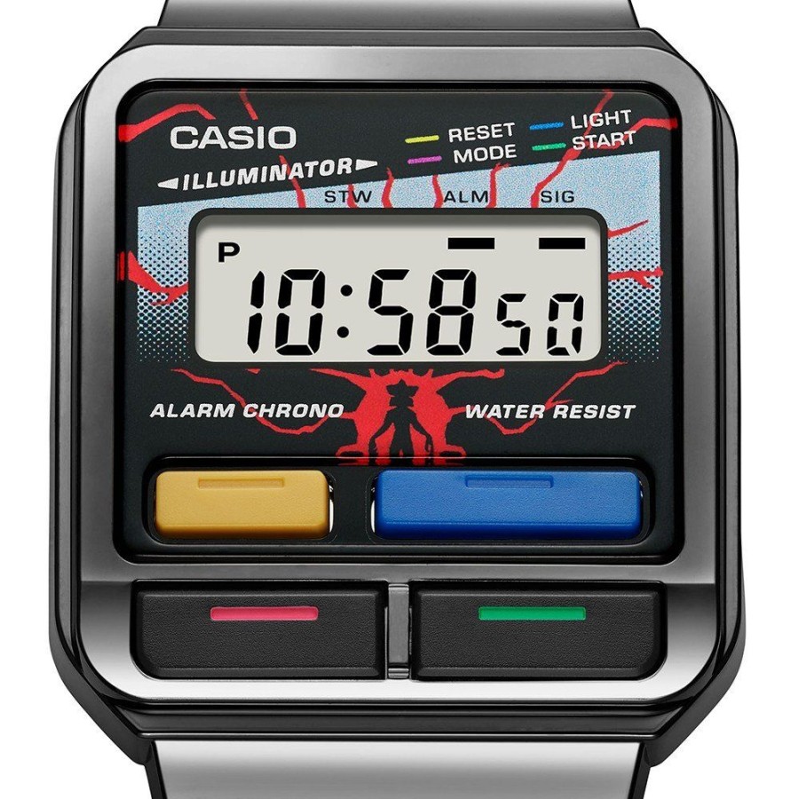 Homem Casio | Relogio Casio Vintage A120West-1Aer Edgy - Stranger Things