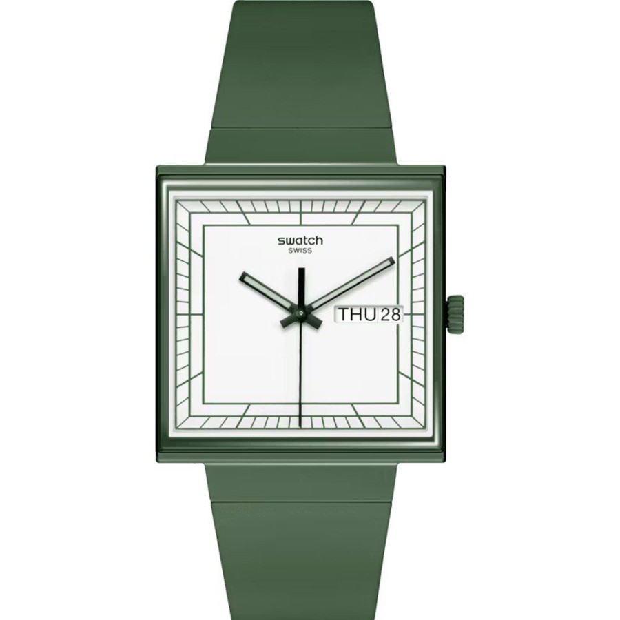 Mulher Swatch | Relogio Swatch What If - Square So34G700 What If... Green?