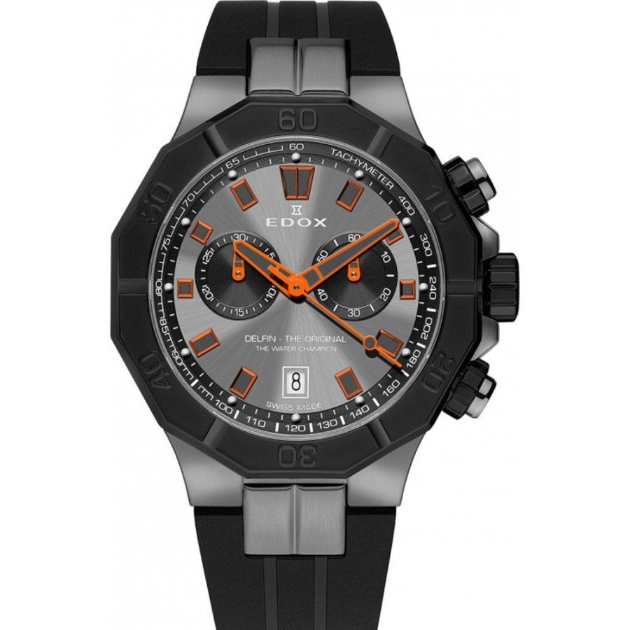 Homem Edox | Relogio Edox Delfin 10113-37Gnca-Gno Delfin The Original