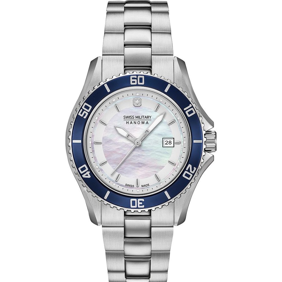 Mulher Swiss Military Hanowa | Relogio Swiss Military Hanowa Aqua 06-7296.7.04.001 Nautila Lady