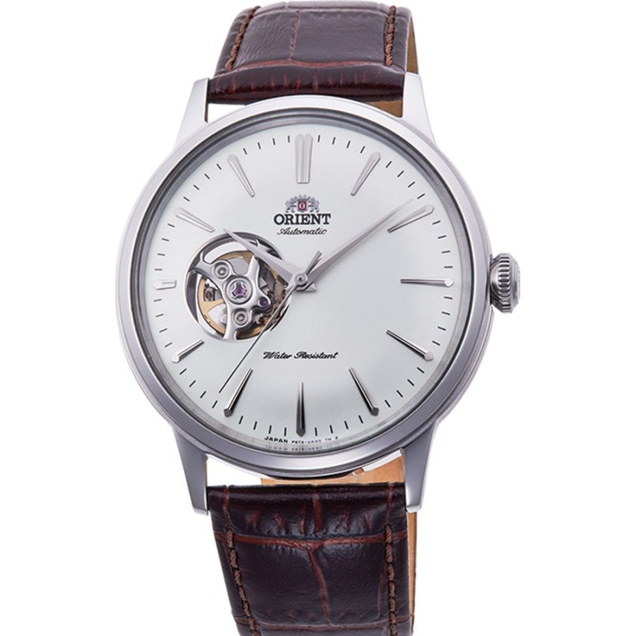 Homem Orient | Relogio Orient Bambino Ra-Ag0002S10B Bambino Open Heart