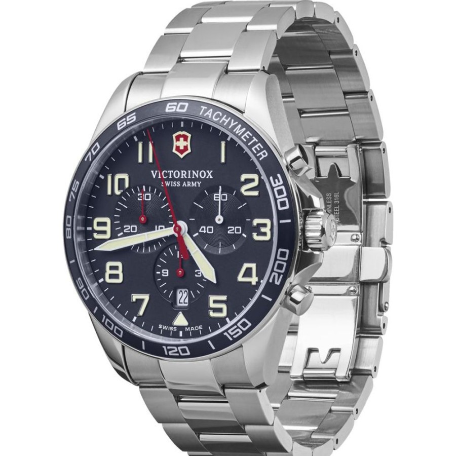 Homem Victorinox Swiss Army | Relogio Victorinox Swiss Army Fieldforce 241857 Fieldforce Chronograph