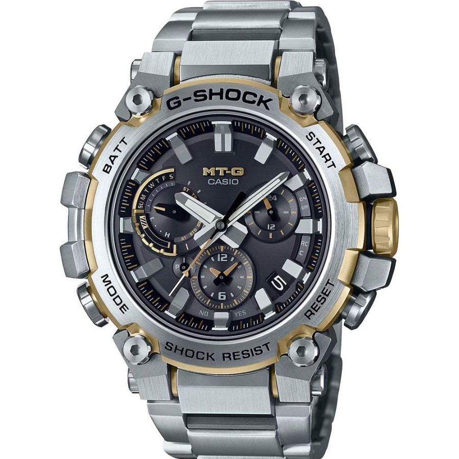 Homem G-Shock | Relogio G-Shock Mt-G Mtg-B3000D-1A9Er Metal Twisted G - Dual Core Guard