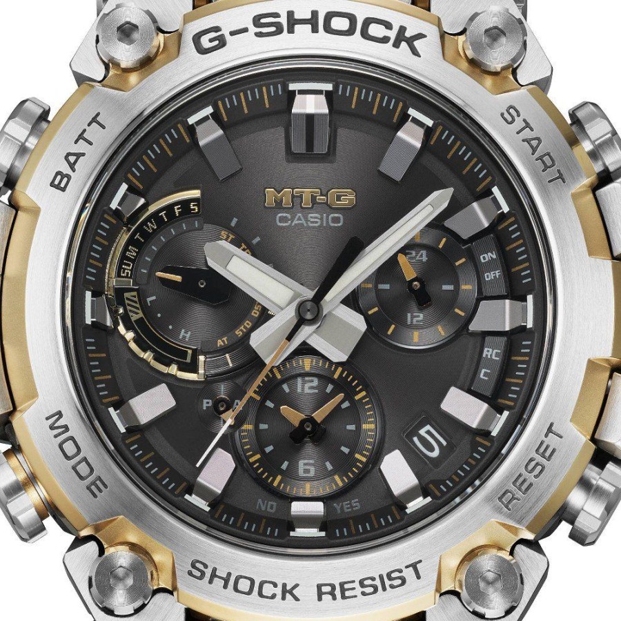 Homem G-Shock | Relogio G-Shock Mt-G Mtg-B3000D-1A9Er Metal Twisted G - Dual Core Guard