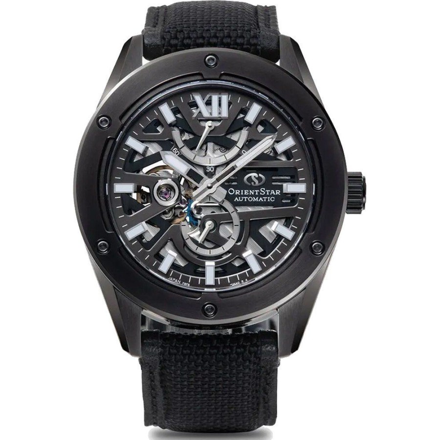 Homem Orient | Relogio Orient Star Re-Bz0002S Avant Garde Skeleton