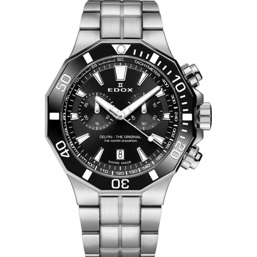 Homem Edox | Relogio Edox Delfin 10112-3Nm-Nin Delfin The Original