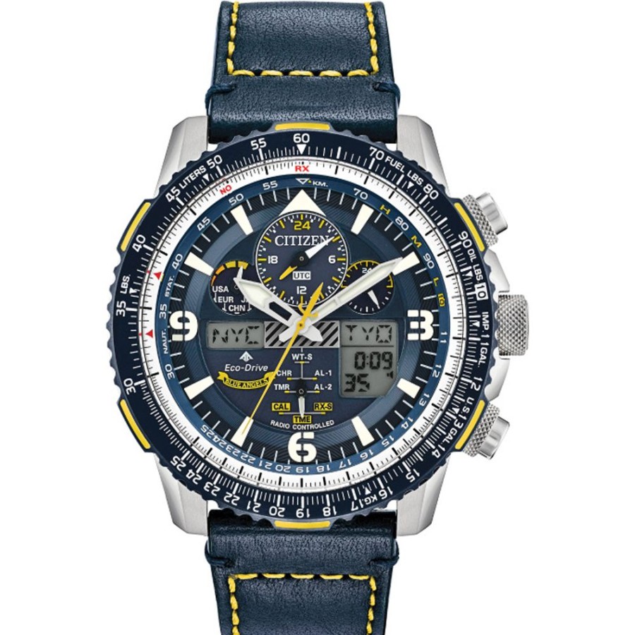 Homem Citizen | Relogio Citizen Sky Jy8078-01L Promaster Sky - Blue Angels