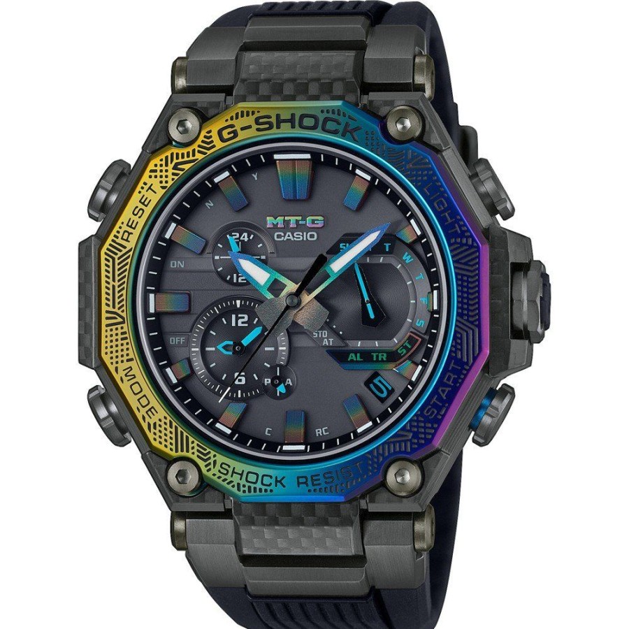 Homem G-Shock | Relogio G-Shock Mt-G Mtg-B2000Yr-1Aer Mt-G City Rainbow