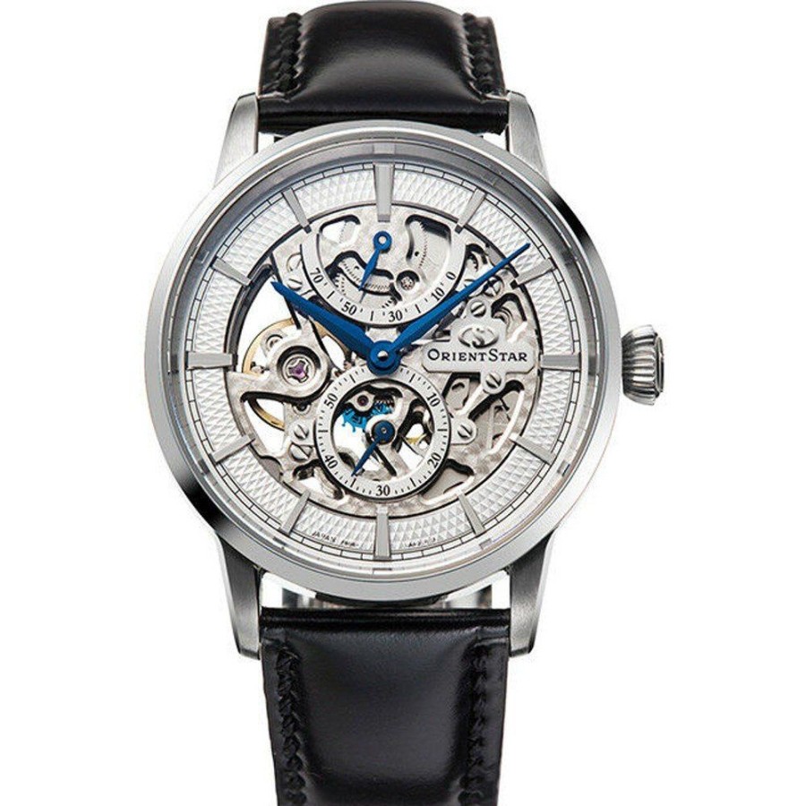 Homem Orient | Relogio Orient Star Re-Az0005S Classic Skeleton