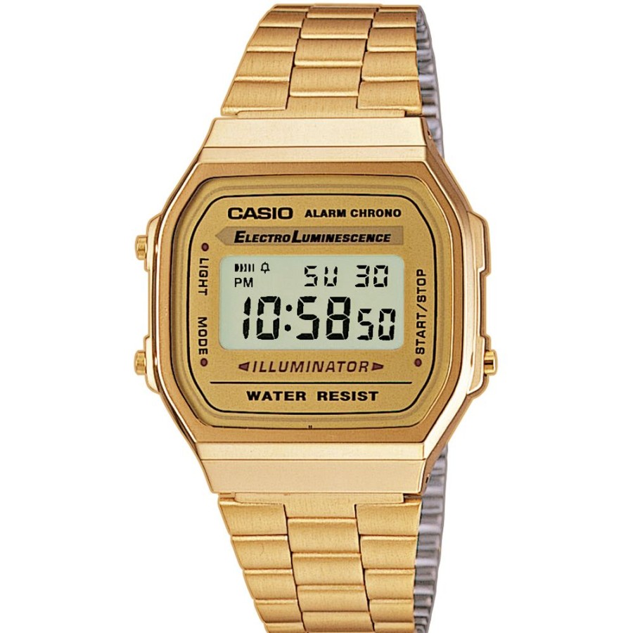 Homem Casio | Relogio Casio Vintage A168Wg-9Ef Retro Mirror