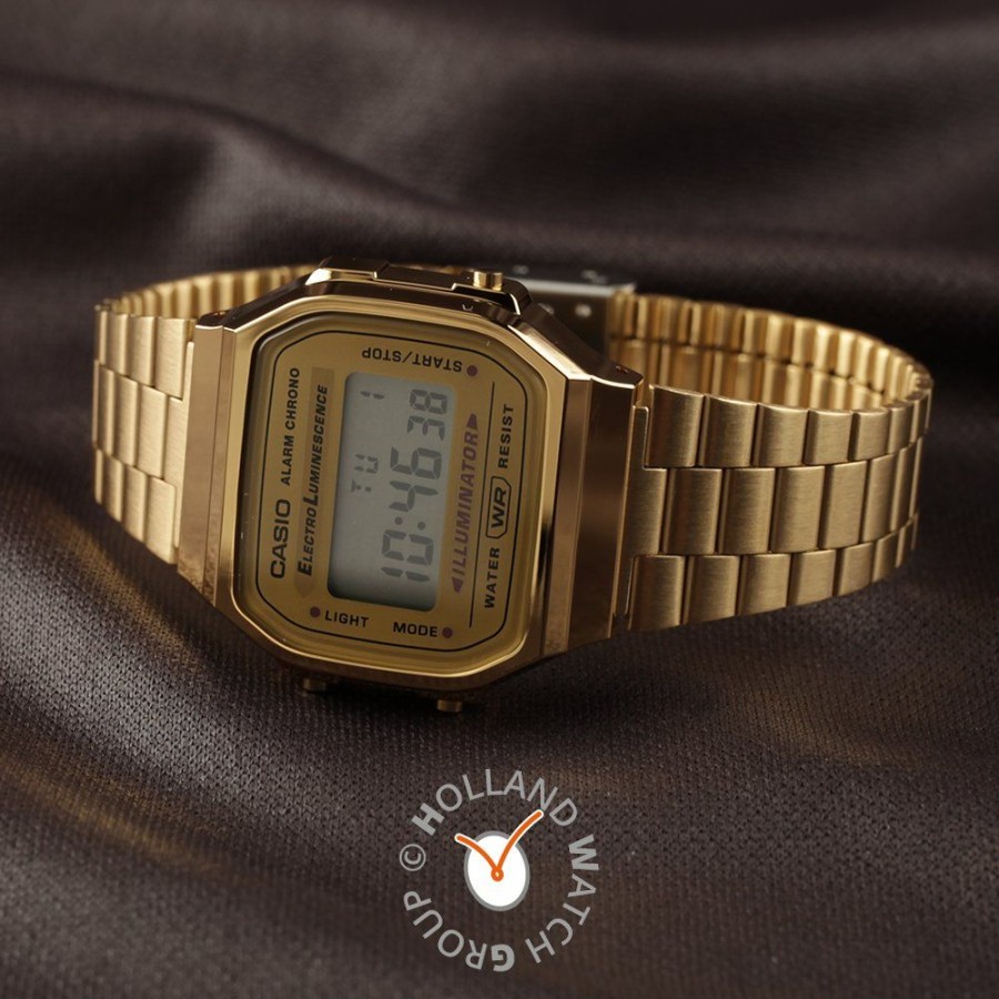 Homem Casio | Relogio Casio Vintage A168Wg-9Ef Retro Mirror