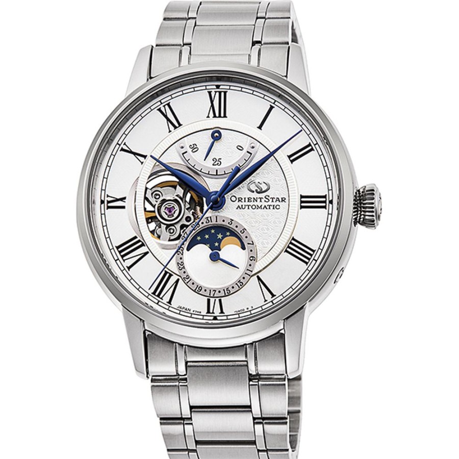 Homem Orient | Relogio Orient Star Re-Ay0102S Orient Star - Moon Phase