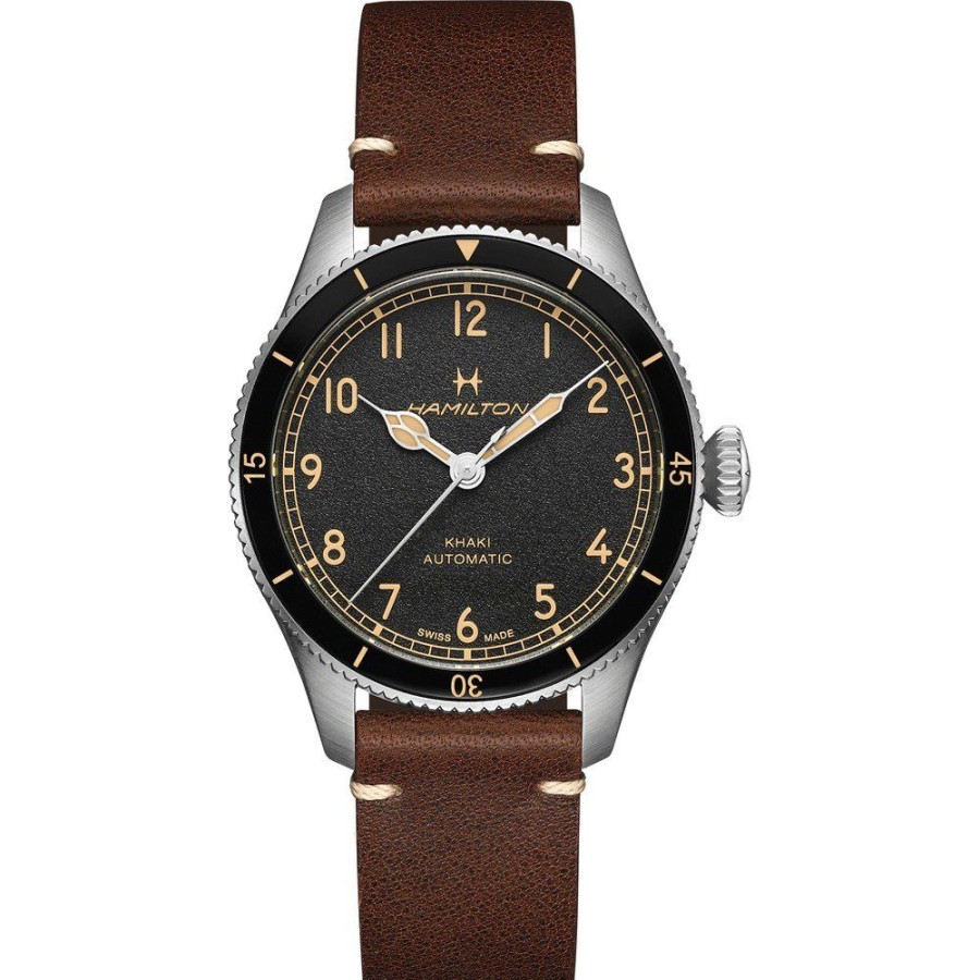 Mulher Hamilton | Relogio Hamilton Aviation H76205530 Khaki Aviation Pilot Pioneer