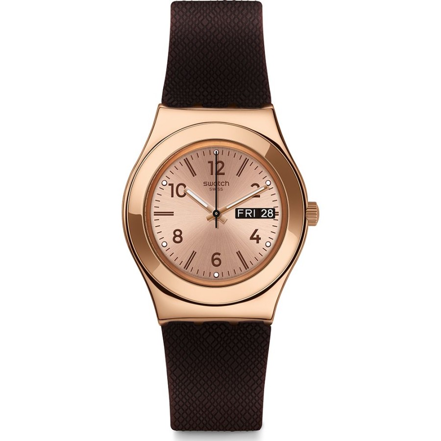 Mulher Swatch | Relogio Swatch Irony Medium Ylg701 Brownee