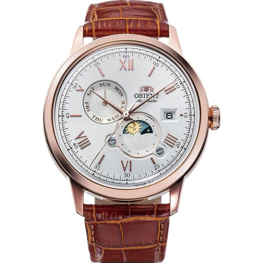 Homem Orient | Relogio Orient Bambino Ra-Ak0801S10B Bambino Sun & Moon