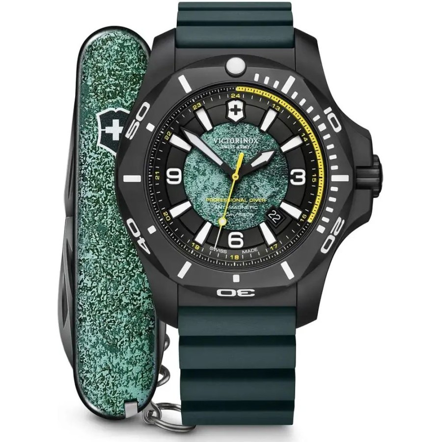 Homem Victorinox Swiss Army | Relogio Victorinox Swiss Army I.N.O.X. 241957.1 I.N.O.X. Professional Diver Titanium - Limited Edition