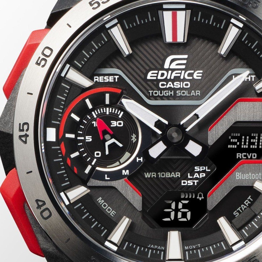 Homem Casio Edifice | Relogio Casio Edifice Bluetooth Ecb-2200P-1Aef Windflow