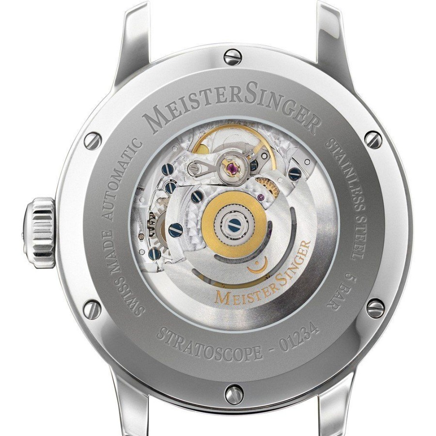 Homem Meistersinger | Relogio Meistersinger Stratoscope St982G Stratoscope Gold