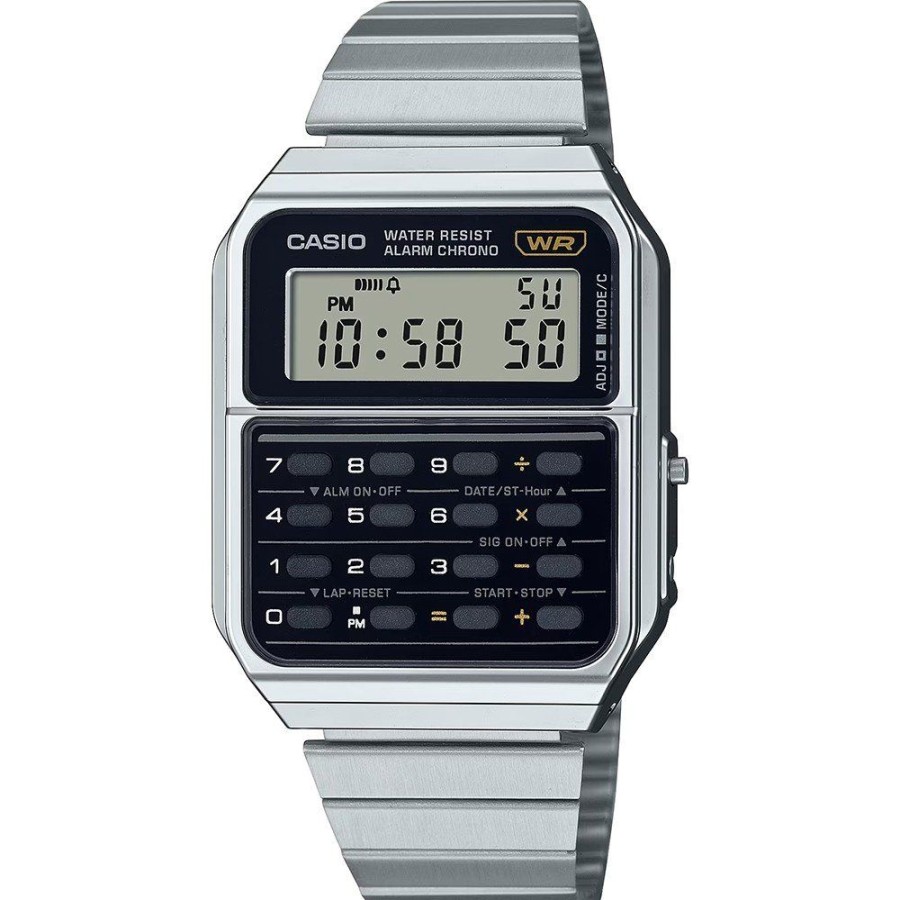 Homem Casio | Relogio Casio Vintage Ca-500We-1Aef Vintage Calculator