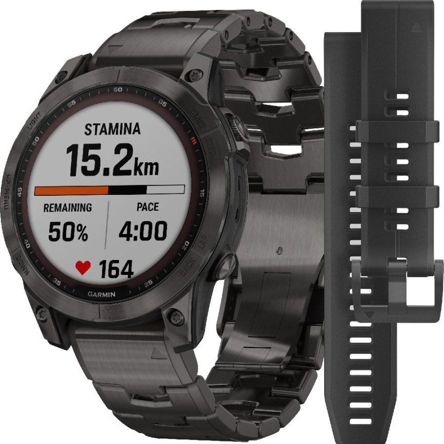 Homem Garmin | Relogio Garmin Fenix 010-02540-39 Fenix 7 Sapphire Solar