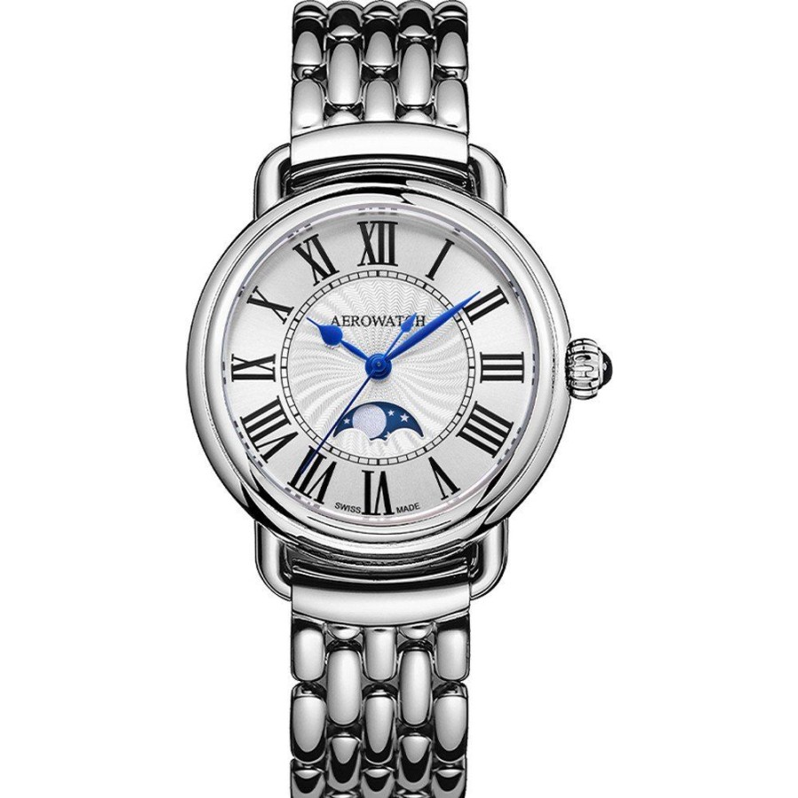 Mulher Aerowatch | Relogio Aerowatch 1942 43960-Aa03-M 1942 Lady Moon